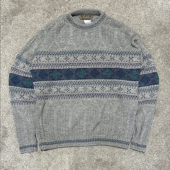 Vintage Other - Vintage Knit Patterned PDX Sweater